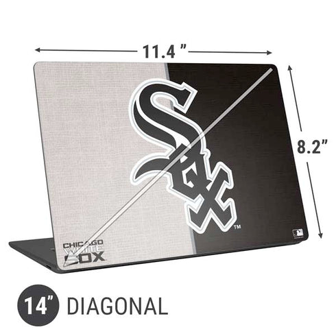 MLB Chicago White Sox Split Universal Laptop 14in (11.4 x 8.2in) Skin