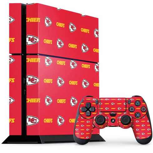 NFL Kansas City Chiefs Blitz Series PS4 Console and Controller Bundle Skin