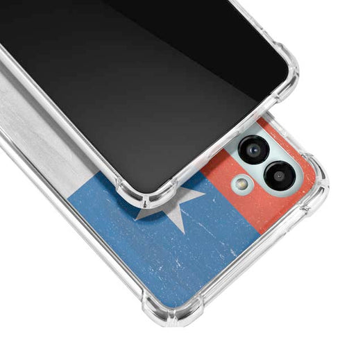 Chile Flag Distressed Galaxy A13 5G Clear Case
