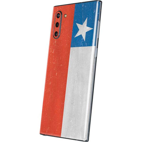 Chile Flag Distressed Galaxy Note 10 Skin