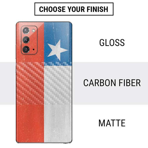 Chile Flag Distressed Galaxy Note20 5G Skin