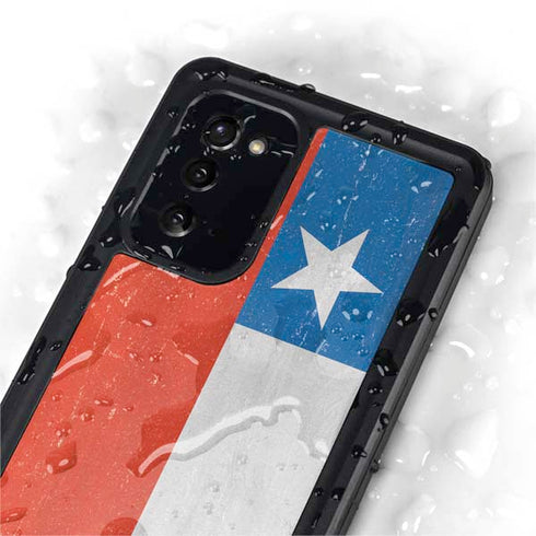 Chile Flag Distressed Galaxy Note20 5G Waterproof Case