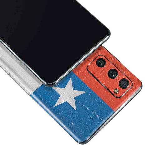 Chile Flag Distressed Galaxy S20 Fan Edition Skin