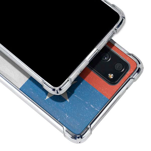 Chile Flag Distressed Galaxy S20 FE Clear Case