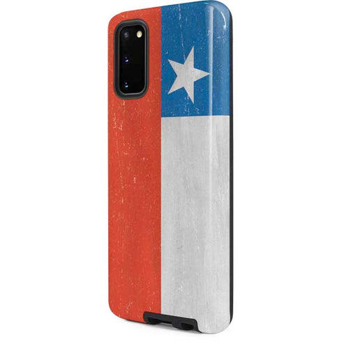 Chile Flag Distressed Galaxy S20 Pro Case