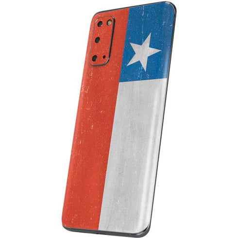Chile Flag Distressed Galaxy S20 Skin