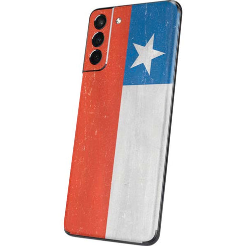 Chile Flag Distressed Galaxy S21 5G Skin