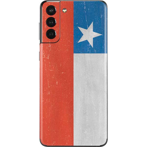 Chile Flag Distressed Galaxy S21 Plus 5G Skin