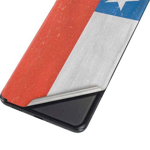 Chile Flag Distressed Galaxy S21 Plus 5G Skin