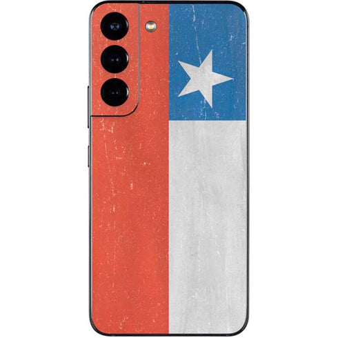 Chile Flag Distressed Galaxy S22 Skin