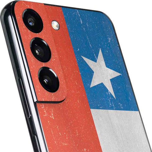 Chile Flag Distressed Galaxy S22 Skin
