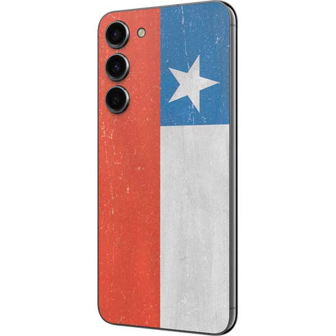 Chile Flag Distressed Galaxy S23 Plus Skin