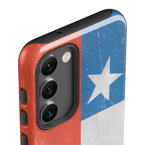 Chile Flag Distressed Galaxy S23 Pro Case