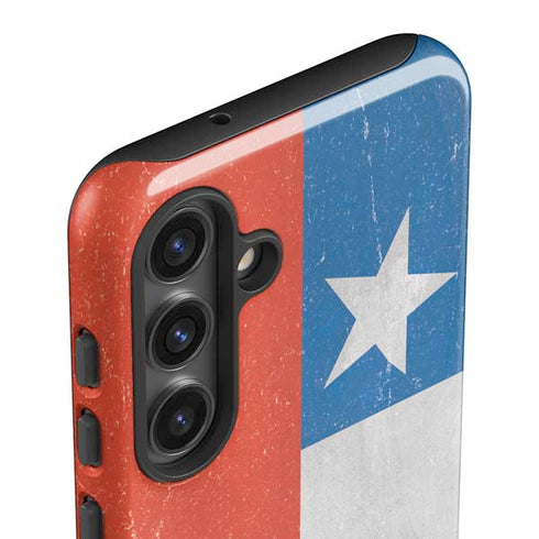 Chile Flag Distressed Galaxy S24 Plus Impact Case