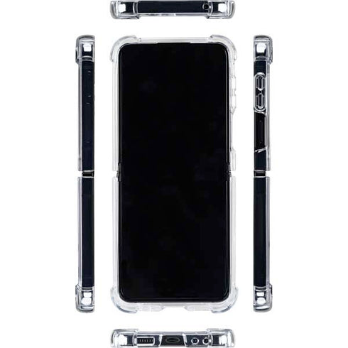 Chile Flag Distressed Galaxy Z Flip5 5G Clear Case