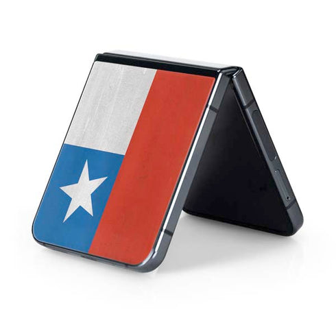 Chile Flag Distressed Galaxy Z Flip5 5G Skin