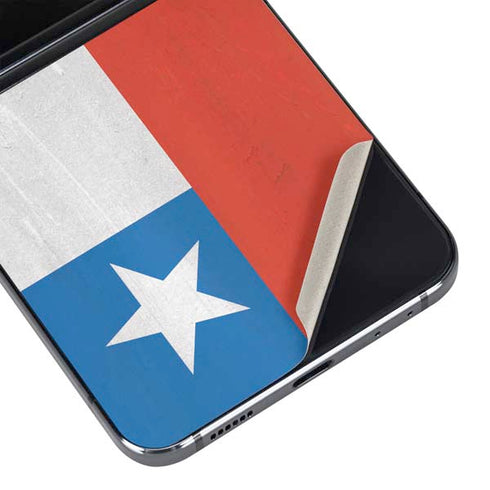 Chile Flag Distressed Galaxy Z Flip5 5G Skin
