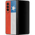 Chile Flag Distressed Galaxy Z Fold3 5G Skin