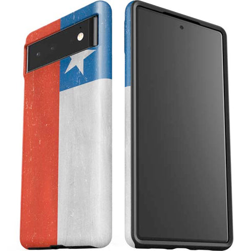 Chile Flag Distressed Google Pixel 6 Case