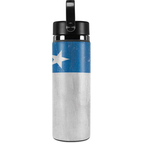 Chile Flag Distressed Hydro Flask 20oz Wide Mouth Skin