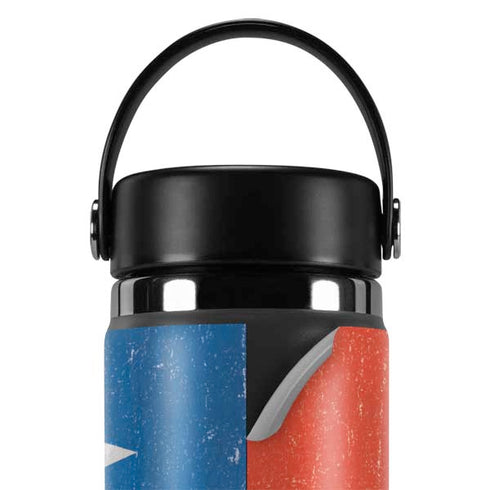 Chile Flag Distressed Hydro Flask 20oz Wide Mouth Skin
