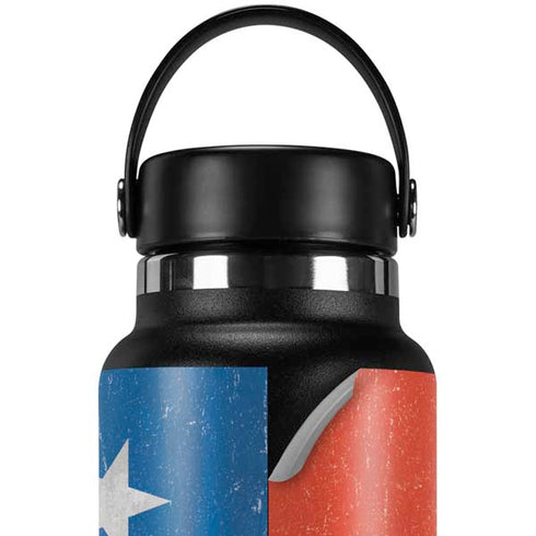 Chile Flag Distressed Hydro Flask 32oz Wide Mouth Skin
