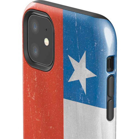 Chile Flag Distressed iPhone 11 Impact Case
