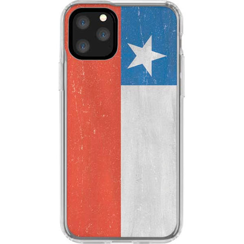Chile Flag Distressed iPhone 11 Pro Clear Case