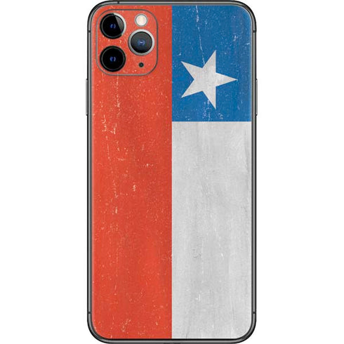Chile Flag Distressed iPhone 11 Pro Max Skin