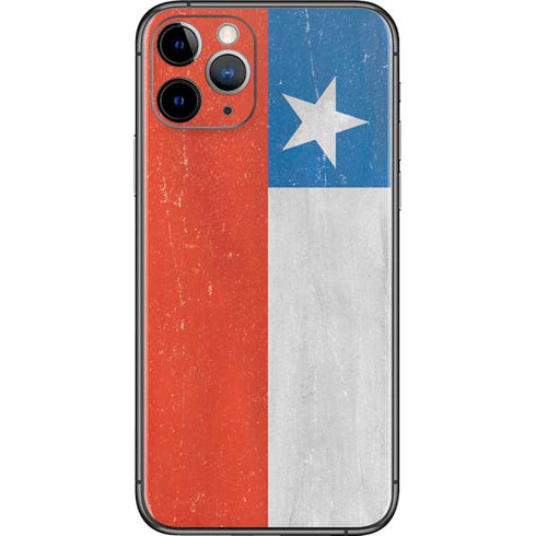 Chile Flag Distressed iPhone 11 Pro Skin