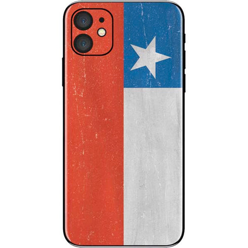 Chile Flag Distressed iPhone 11 Skin