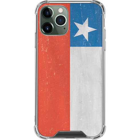 Chile Flag Distressed iPhone 12 Pro Clear Case