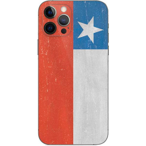 Chile Flag Distressed iPhone 12 Pro Skin