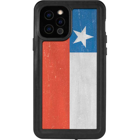 Chile Flag Distressed iPhone 12 Pro Waterproof Case