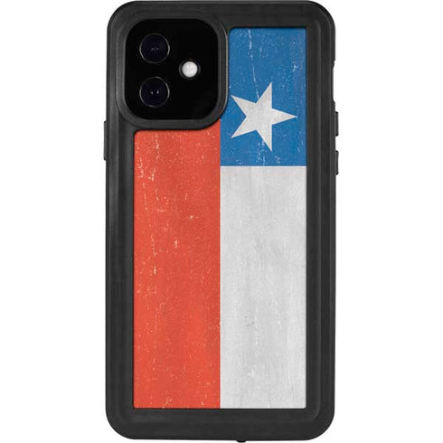 Chile Flag Distressed iPhone 12 Waterproof Case