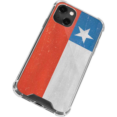 Chile Flag Distressed iPhone 13 Mini Clear Case