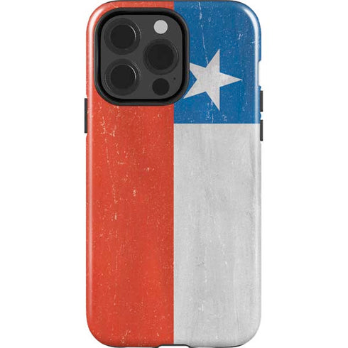 Chile Flag Distressed iPhone 13 Pro Impact Case