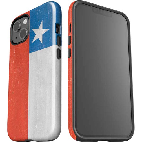 Chile Flag Distressed iPhone 15 Impact Case