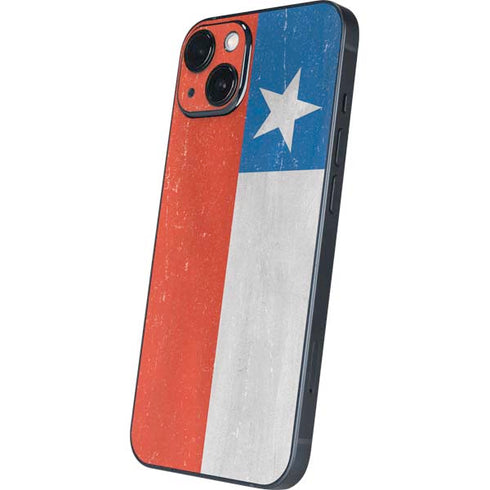 Chile Flag Distressed iPhone 15 Plus Skin