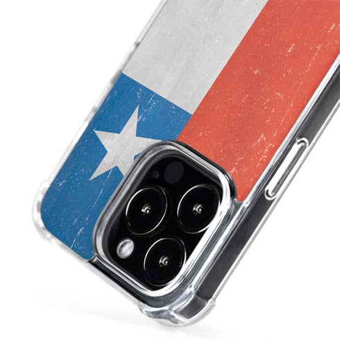 Chile Flag Distressed iPhone 15 Pro Max MagSafe Case