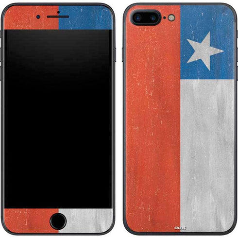 Chile Flag Distressed iPhone 8 Plus Skin