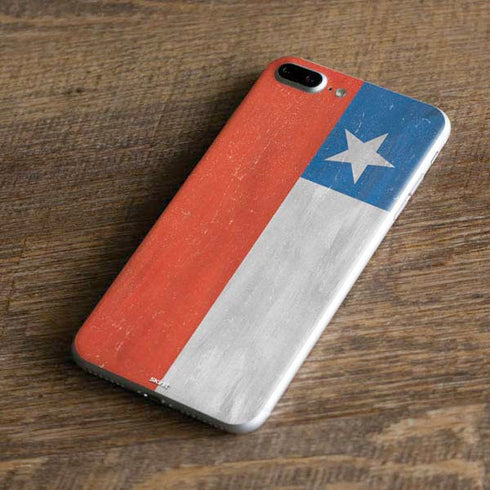 Chile Flag Distressed iPhone 8 Plus Skin