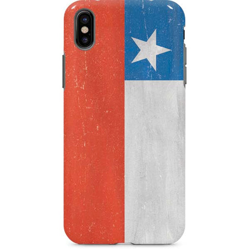 Chile Flag Distressed iPhone X Pro Case