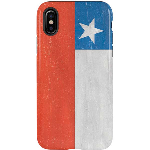 Chile Flag Distressed iPhone XS Pro Case