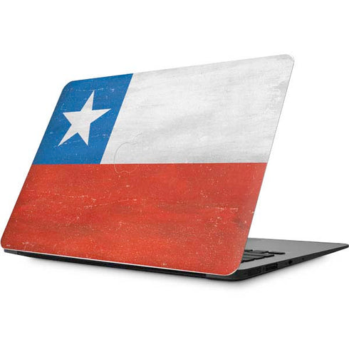 Chile Flag Distressed Apple MacBook Skin