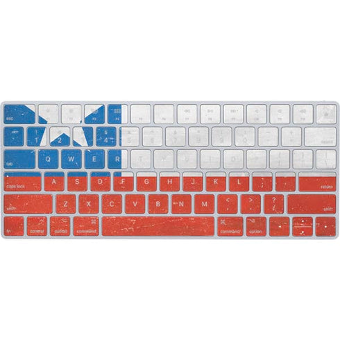 Chile Flag Distressed Magic Keyboard Skin