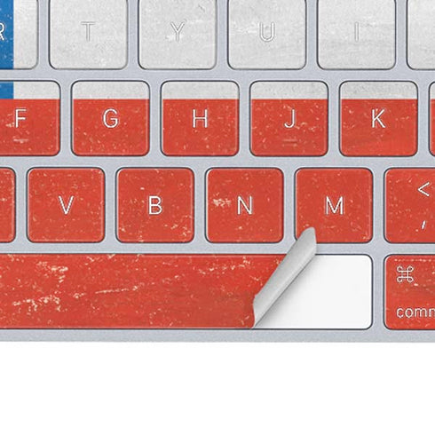 Chile Flag Distressed Magic Keyboard Skin