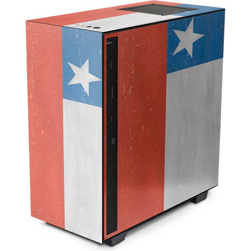 Chile Flag Distressed NZXT H510 Compact ATX Mid-Tower Case Skin