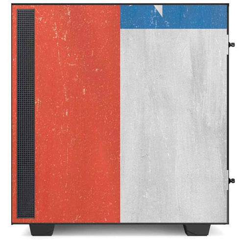 Chile Flag Distressed NZXT H510 Compact ATX Mid-Tower Case Skin