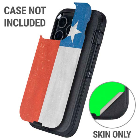 Chile Flag Distressed Otterbox Defender iPhone Skin